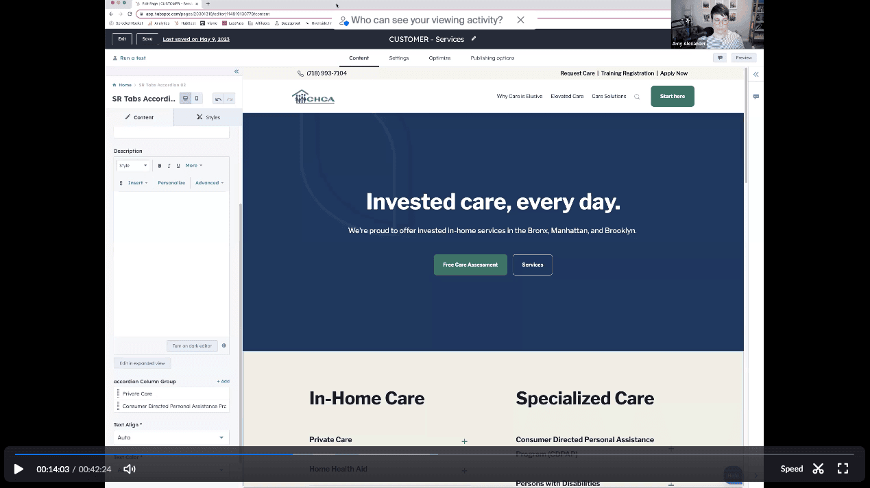 services page